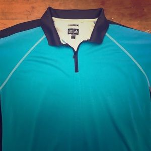 Turquoise Adidas ClimaCool Polo